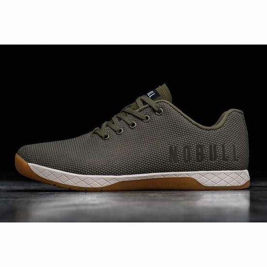 Tenis Deportivos Nobull Army Ivory Gum Trainer Mujer Verdes | MX-54431