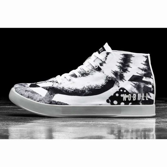 Tenis Deportivos Nobull Artists For Humanity Lona Mid Trainer Mujer Blancos Negros | MX-72091