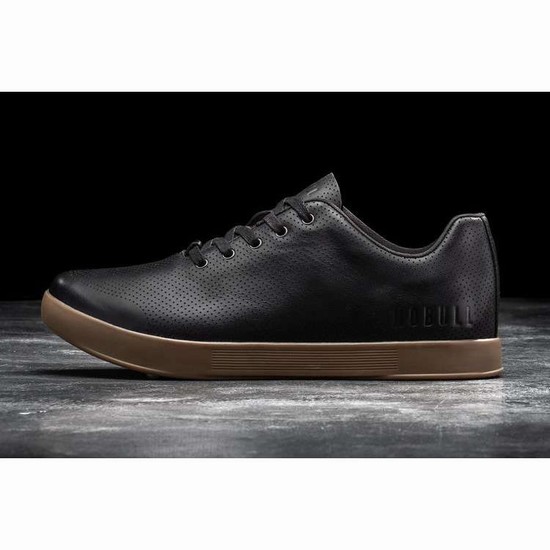 Tenis Deportivos Nobull Black Dark Gum Cuero Trainer Mujer Negros | MX-42063