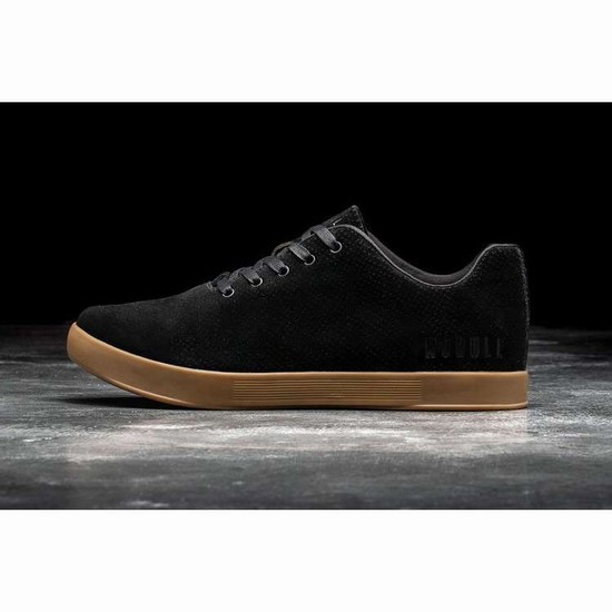 Tenis Deportivos Nobull Black Dark Gum Gamuza Trainer Hombre Negros | MX-25279