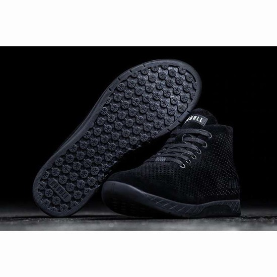 Tenis Deportivos Nobull Black Gamuza Mid Trainer Mujer Negros | MX-80990