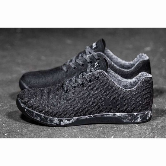 Tenis Deportivos Nobull Black Heather Granite Trainer Hombre Negros | MX-99912