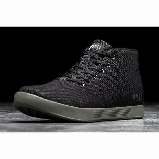 Tenis Deportivos Nobull Black Ivy Lona Mid Trainer Mujer Negros | MX-43445