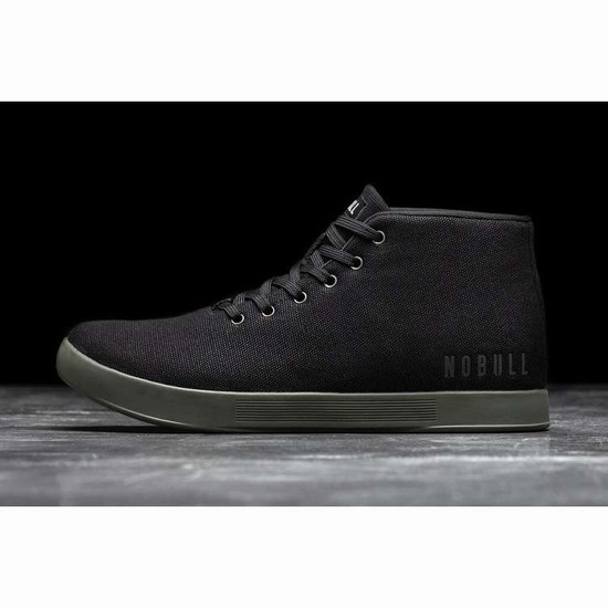 Tenis Deportivos Nobull Black Ivy Lona Mid Trainer Hombre Negros | MX-58383
