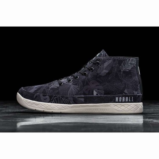 Tenis Deportivos Nobull Black Oasis Lona Mid Trainer Mujer Negros | MX-60377