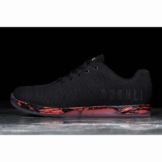 Tenis Deportivos Nobull Black Spill Trainer Hombre Negros Naranjas | MX-98703