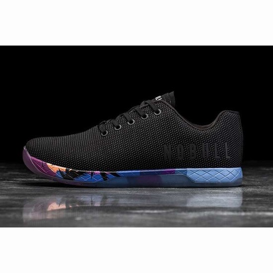Tenis Deportivos Nobull Black Sunset Trainer Hombre Negros Morados Azules | MX-96322
