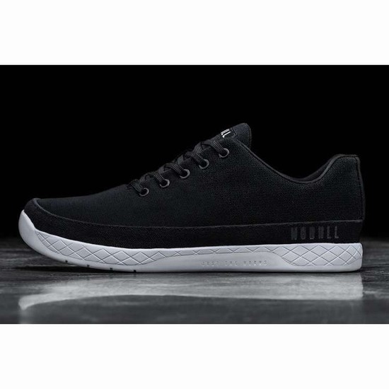 Tenis Deportivos Nobull Black White Lona Trainer Hombre Negros | MX-65582