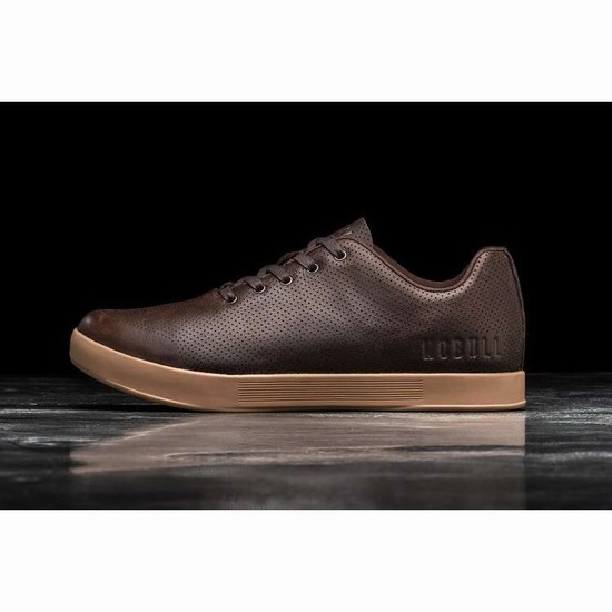 Tenis Deportivos Nobull Brown Cuero Trainer Hombre Marrom | MX-38583