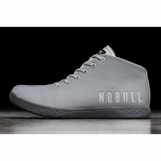 Tenis Deportivos Nobull Cool Grey Mid Trainer Hombre Grises | MX-56697