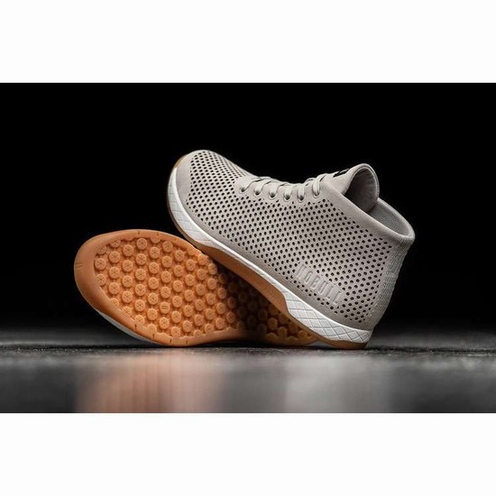 Tenis Deportivos Nobull Dust Gamuza Mid Trainer Hombre Beige | MX-21266