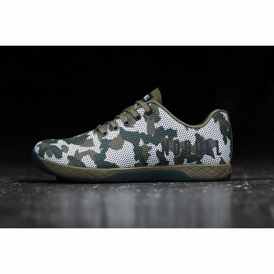 Tenis Deportivos Nobull Field Camo Trainer Hombre Blancos Verdes | MX-32233