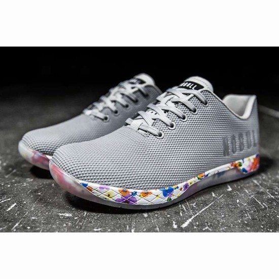 Tenis Deportivos Nobull Grey Daisy Trainer Hombre Grises Multicolor | MX-56452