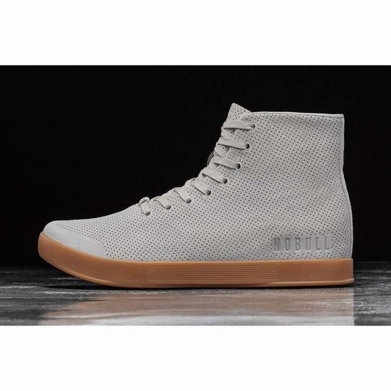 Tenis Deportivos Nobull High-top Arctic Gum Gamuza Trainer Mujer Grises | MX-97624