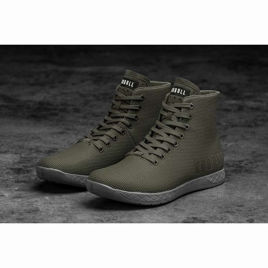 Tenis Deportivos Nobull High-top Army Grey Trainer Hombre Verde Oliva | MX-75992