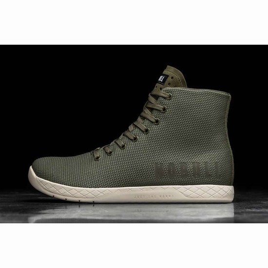 Tenis Deportivos Nobull High-top Army Ivory Trainer Hombre Verde Oliva | MX-76173