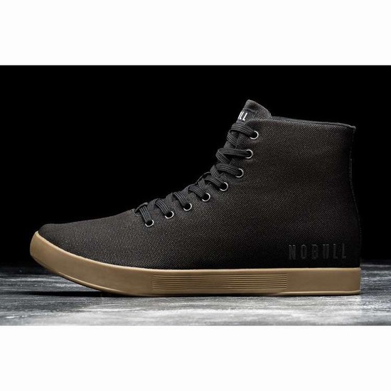 Tenis Deportivos Nobull High-top Black Dark Gum Lona Trainer Mujer Negros | MX-47592