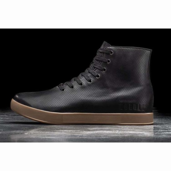 Tenis Deportivos Nobull High-top Black Dark Gum Cuero Trainer Hombre Negros | MX-90084