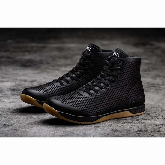 Tenis Deportivos Nobull High-top Black Gum Cuero Trainer Mujer Negros | MX-63250