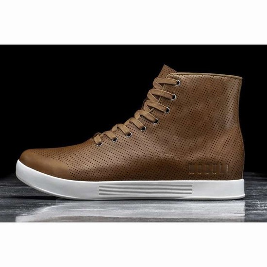 Tenis Deportivos Nobull High-top Chestnut Cuero Trainer Mujer Marrom | MX-63898