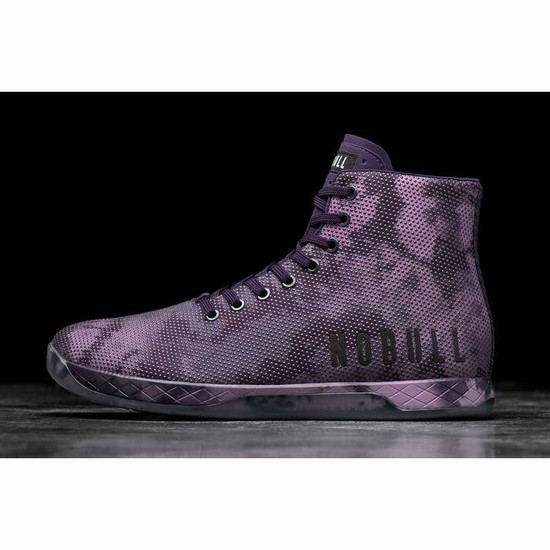 Tenis Deportivos Nobull High-top Dark Purple Tie-dye Trainer Hombre Morados | MX-28459