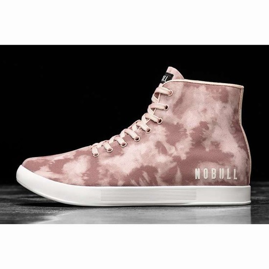 Tenis Deportivos Nobull High-top Dusty Rose Tie-dye Lona Trainer Mujer Coral | MX-37625