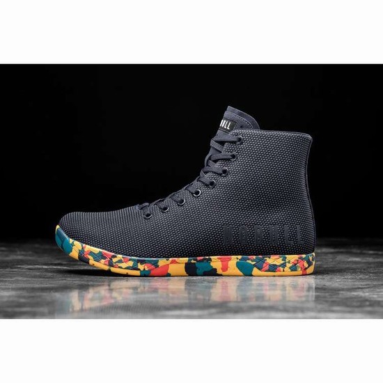 Tenis Deportivos Nobull High-top Ink Wild Marigold Trainer Hombre Azul Marino Multicolor | MX-60292