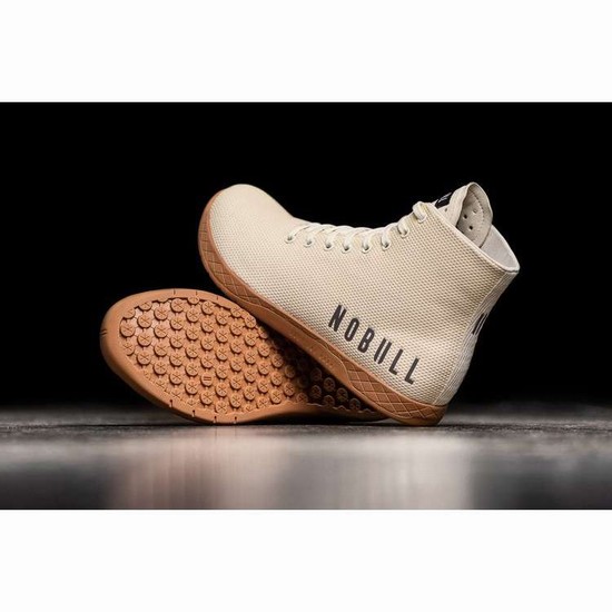 Tenis Deportivos Nobull High-top Ivory Trainer Mujer Beige Marrom | MX-62042
