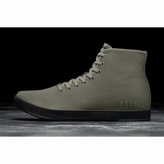 Tenis Deportivos Nobull High-top Ivy Black Lona Trainer Hombre Verde Oliva | MX-53025