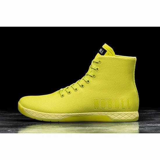 Tenis Deportivos Nobull High-top Neon Lime Trainer Mujer Amarillos | MX-69985