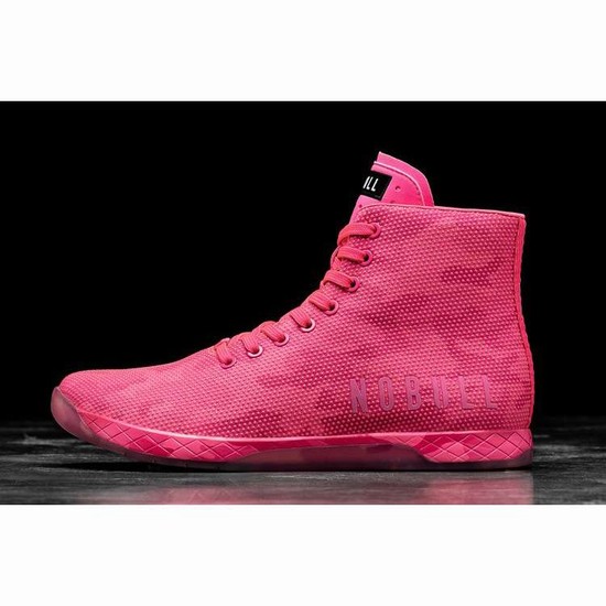 Tenis Deportivos Nobull High-top Neon Pink Camo Trainer Hombre Rosas | MX-10936