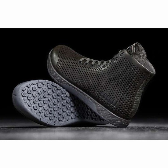 Tenis Deportivos Nobull High-top Olive Cuero Trainer Mujer Negros | MX-30832