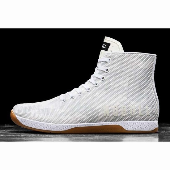 Tenis Deportivos Nobull High-top White Camo Trainer Hombre Blancos | MX-62561
