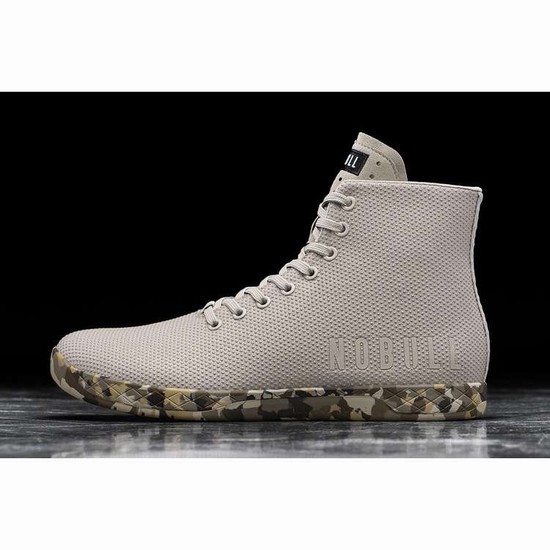 Tenis Deportivos Nobull High-top Wild Sand Trainer Mujer Blancos Camuflados | MX-77008