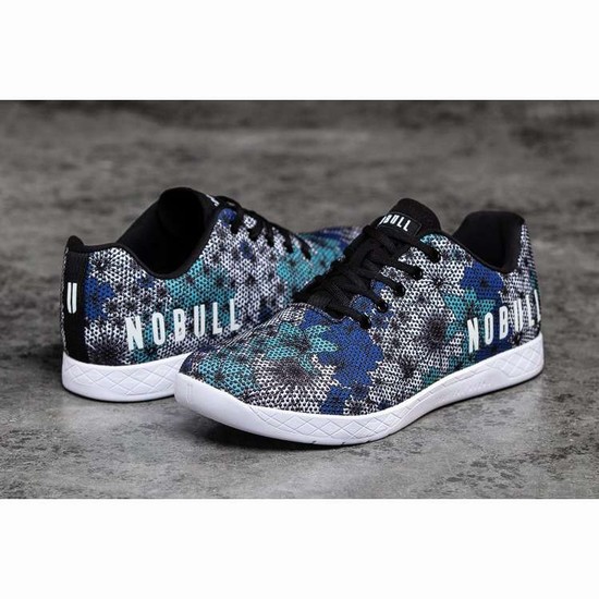 Tenis Deportivos Nobull Midnight Floral Trainer Hombre Blancos Negros Azules | MX-88401