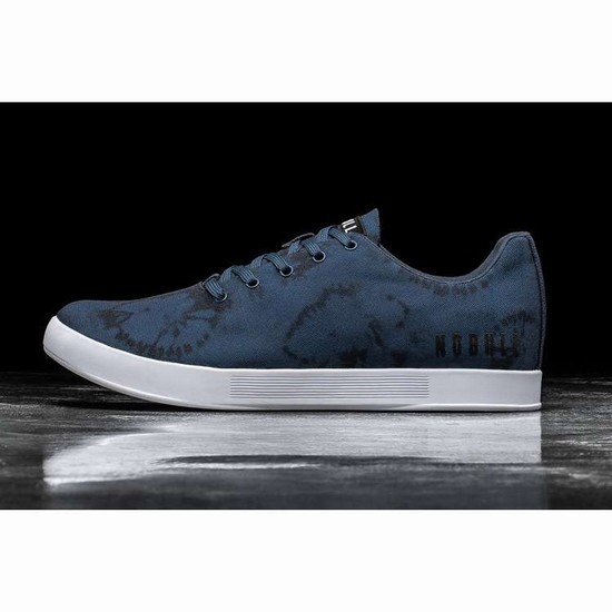 Tenis Deportivos Nobull Navy Tie-dye Lona Trainer Hombre Azul Marino | MX-25553