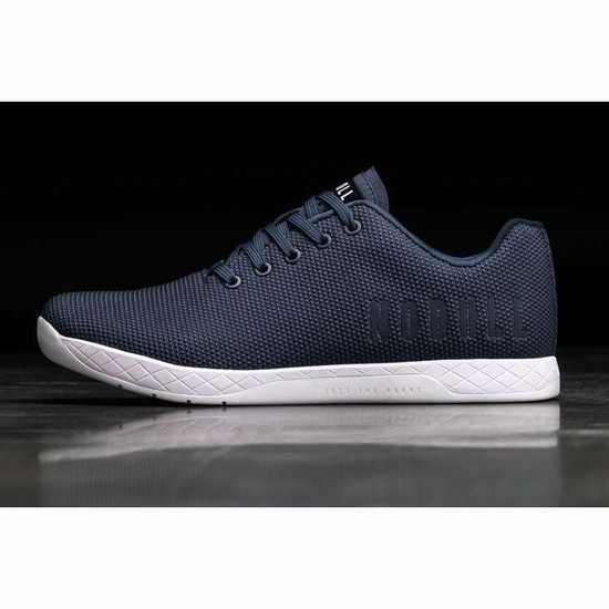 Tenis Deportivos Nobull Navy White Trainer Hombre Azul Marino | MX-84174