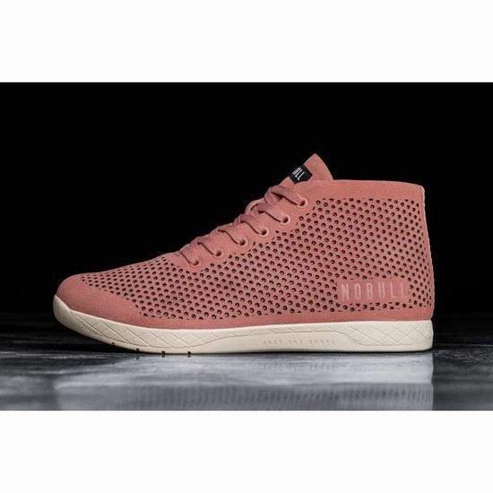 Tenis Deportivos Nobull Rose Gamuza Mid Trainer Hombre Rosas | MX-13611