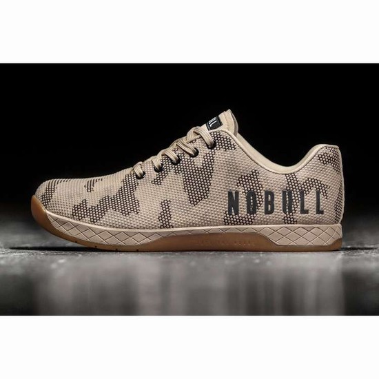Tenis Deportivos Nobull Sand Camo Trainer Hombre Grises Beige | MX-52220