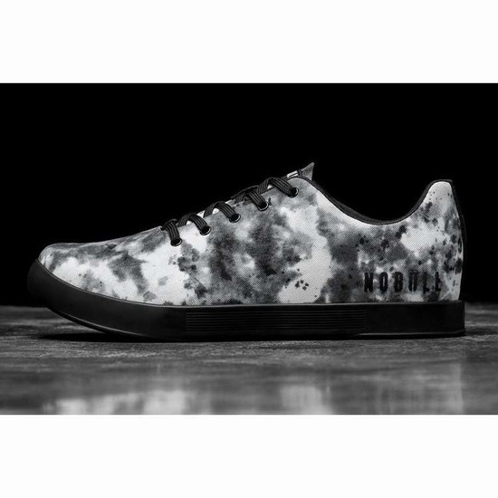 Tenis Deportivos Nobull Shadow Tie-dye Lona Trainer Hombre Blancos Negros | MX-19126
