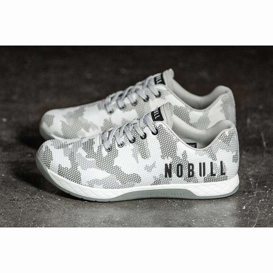 Tenis Deportivos Nobull Snow Camo Trainer Mujer Blancos Grises | MX-64115