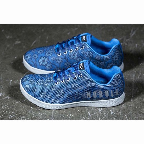Tenis Deportivos Nobull Spring Floral Trainer Mujer Azules | MX-16020
