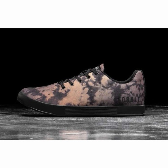 Tenis Deportivos Nobull Toffee Tie-dye Lona Trainer Hombre Grises Naranjas | MX-94696