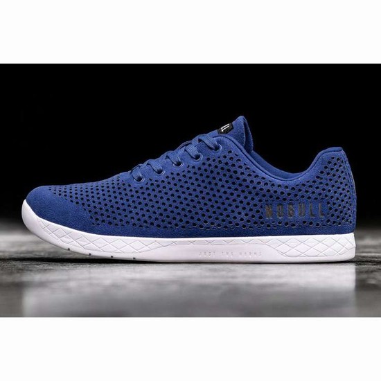 Tenis Deportivos Nobull True Blue Gamuza Trainer Mujer Azul Marino | MX-33398