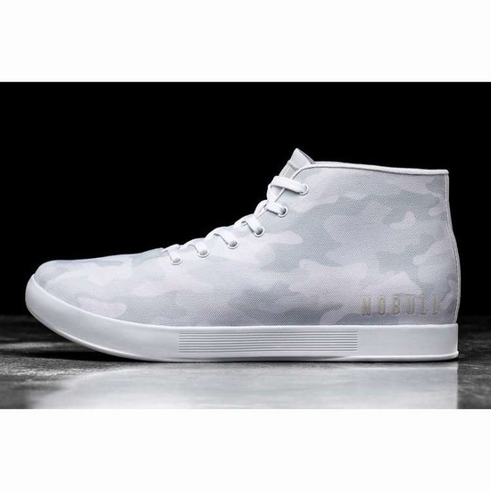 Tenis Deportivos Nobull White Camo Lona Mid Trainer Hombre Blancos | MX-12241