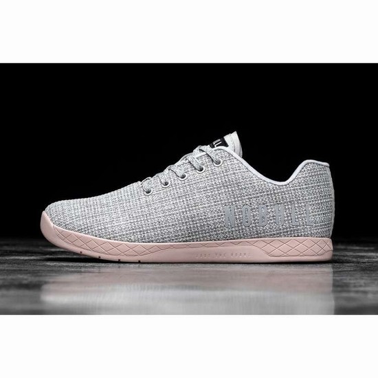 Tenis Deportivos Nobull White Heather Dusty Rose Trainer Hombre Blancos Rosas | MX-56403