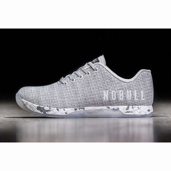 Tenis Deportivos Nobull White Heather Granite Trainer Hombre Blancos | MX-28146