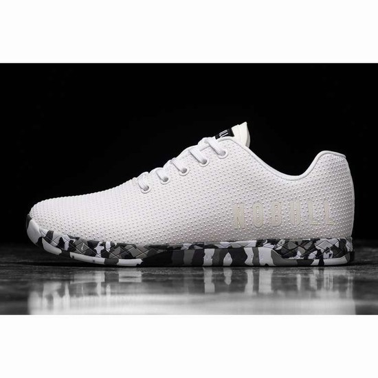 Tenis Deportivos Nobull White Wild Granite Trainer Mujer Blancos Negros | MX-23598