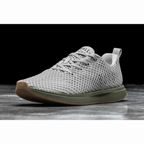 Tenis Para Correr Nobull Arctic Army Mesh Runner Mujer Blancos | MX-59202