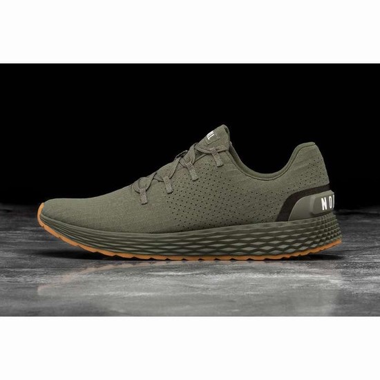 Tenis Para Correr Nobull Army Gum Ripstop Runner Hombre Verdes | MX-32131